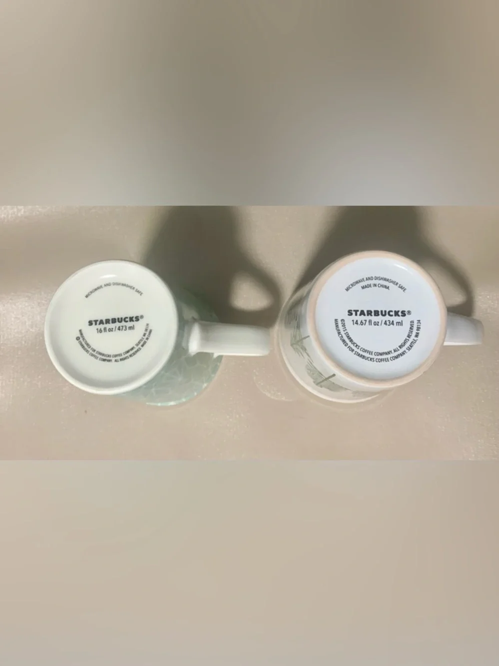 Starbucks Tall Latte Mug Bundle – (2) Ceramic Coffee Mugs